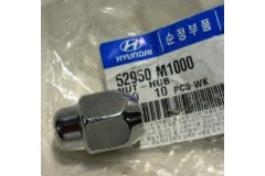 Гайка для HYUNDAI GENESIS (BH) 3.8 V6 2008-2014, код двигателя G6DA, V см3 3778, кВт 213, л.с. 290, бензин, Hyundai-KIA 52950M1000